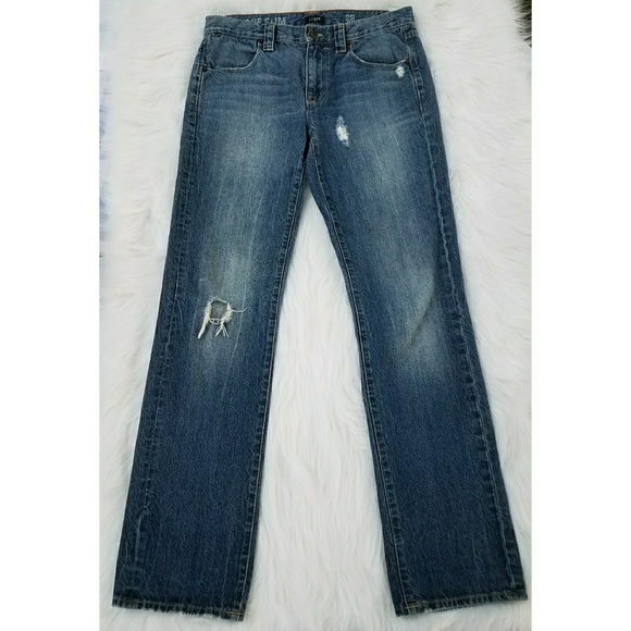 J.CREW Vintage Slim Destroyed Jeans Size 28 - Picture 2 of 8